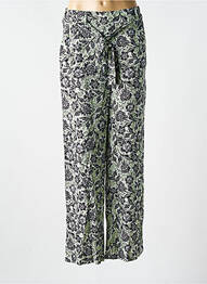 Pantalon larg țesătură poplin mărime normală verde YEST femme