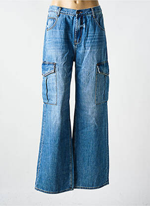 Blugi cu croială largă albastru ESQUALO femeie