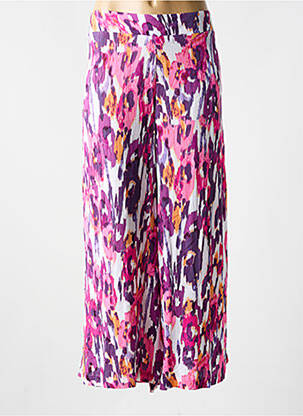 Pantalon larg roz YEST femeie