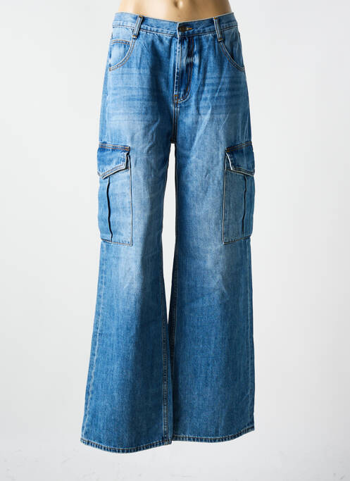 Blugi cu croială largă albastru ESQUALO femeie