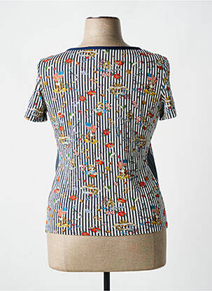 Tricou elasticitate mâneci scurte albastru LO! LES FILLES femeie
