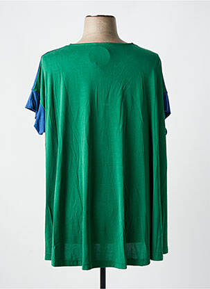 Tricou elasticitate mâneci scurte albastru ALEMBIKA femeie