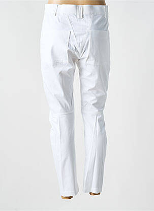 Pantalon slim talie înaltă talie înaltă alb SEMIOLOGY femeie