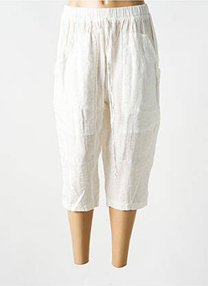 Pantalon trei sferturi alb LUUKAA femeie