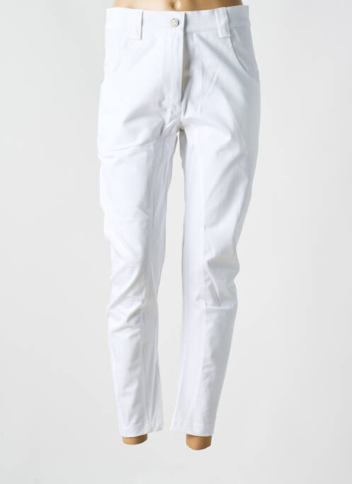 Pantalon slim alb SEMIOLOGY femeie