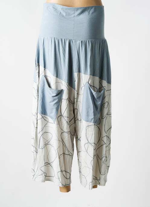 Pantalon larg albastru ELSEWHERE femeie