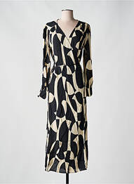 Rochie lungă mâneci lungi mâneci lungi negru GRACE & MILA femeie