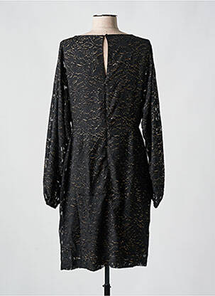 Rochie midi croială fluidă mâneci lungi negru ICHI femeie
