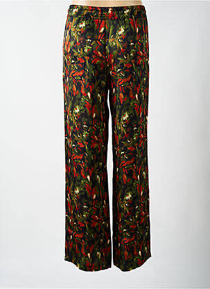 Pantalon larg croială fluidă mărime normală verde PAKO LITTO femeie