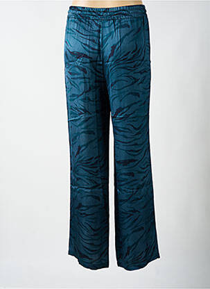 Pantalon larg croială fluidă mărime normală albastru PAKO LITTO femeie