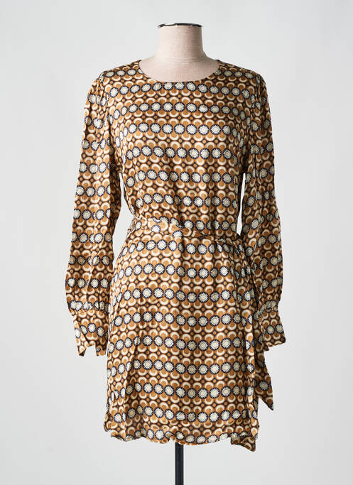 Rochie scurtă maro GRACE & MILA femeie