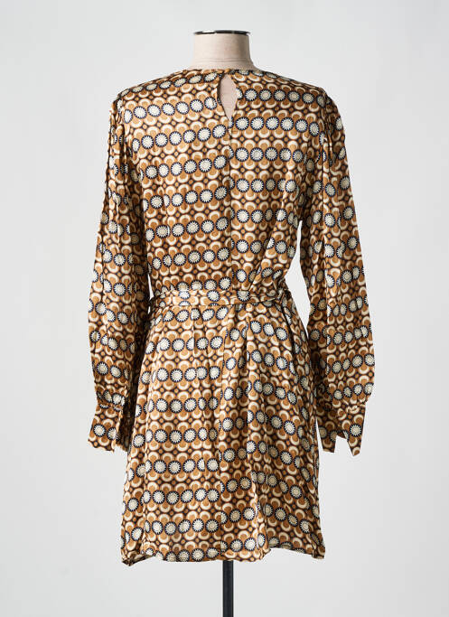 Rochie scurtă maro GRACE & MILA femeie