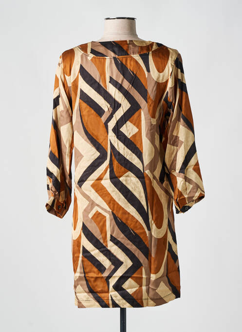 Rochie scurtă maro PAKO LITTO femeie