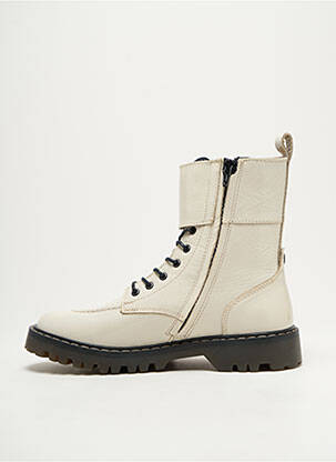 Botine/ghete toc mic toc plat până la 3 cm alb KICKERS femeie