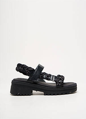 Sandale/pantofi decupați material neted toc de 4 la 6 cm negru TAMARIS femeie