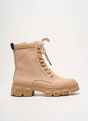 Botine/ghete toc mic toc de 4 la 6 cm bej TAMARIS femeie