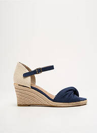 Espadrile închidere cu bride toc de 7 la 9 cm albastru TAMARIS femme