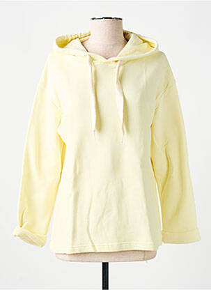 Hanorac cu glugă galben LAZY & COSY femeie