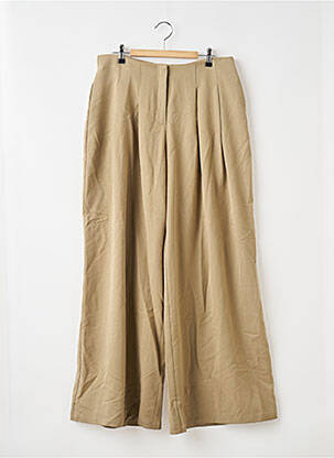 Pantalon larg maro BOOHOO femeie