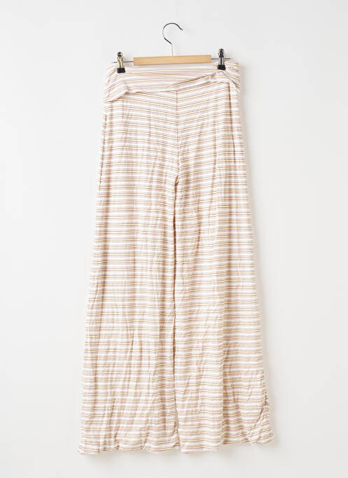 Pantalon larg țesătură poplin mărime normală roz OH POLLY femme