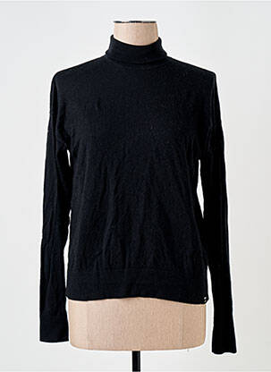 Pulover cu guler înalt negru SUPERDRY femeie