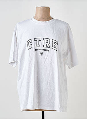 Tricou alb COUTURE bărbat