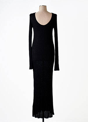Rochie lungă mâneci lungi mâneci lungi negru NA-KD femeie