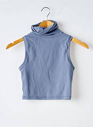 Top elasticitate fără mâneci albastru BO+TEE femme