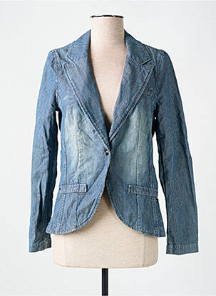 Jachete casual guler tip costum albastru DDP femeie