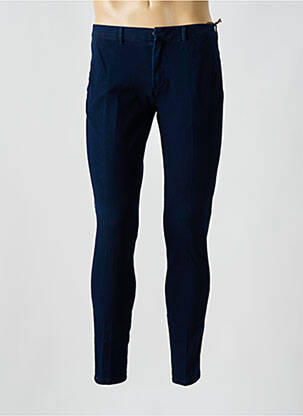 Pantalon chino închidere cu fermoar sub clapetă cu cârlig mărime normală albastru CIRCOLO 1901 bărbat