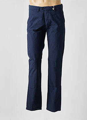 Pantalon chino țesătură poplin mărime normală albastru HARTFORD bărbat