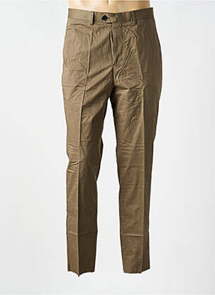 Pantalon slim țesătură poplin mărime normală verde HUGO BOSS bărbat