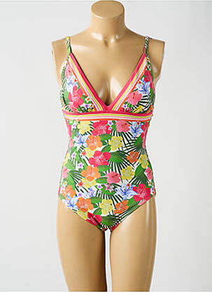 Costum de baie dintr-o singură piesă verde OLYMPIA femeie