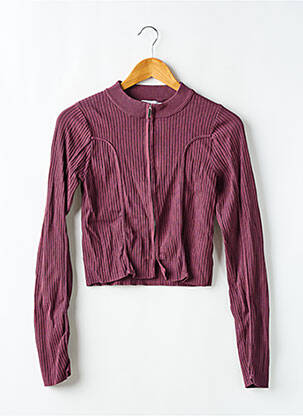 Vestă cu mâneci lungi violet NA-KD femeie