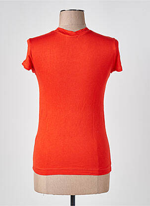 Tricou elasticitate mâneci scurte portocaliu ZARA femeie