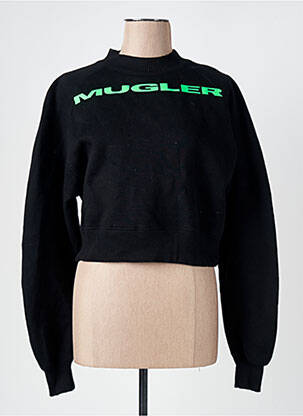 Hanorac elasticitate mâneci lungi negru MUGLER femeie