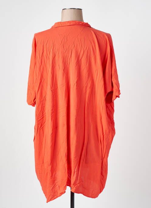 Tunică mâneci scurte portocaliu ZARA femeie