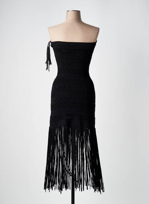 Rochie lungă negru SANDRO femeie