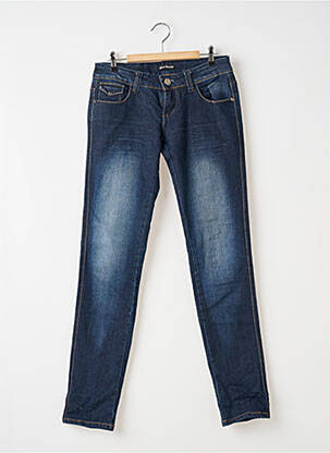 Blugi cu croială slim albastru DELE-DENIM femeie