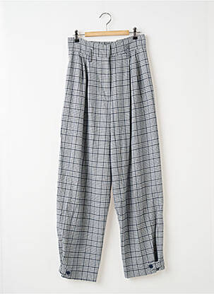 Pantalon larg închidere cu fermoar sub clapetă cu cârlig mărime normală albastru ASOS femeie