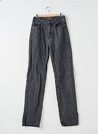 Pantalon drept închidere cu fermoar sub clapetă cu nasturi mărime normală negru PRETTY LITTLE THING femeie
