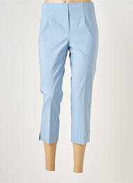Pantalon trei sferturi elasticitate talie înaltă albastru deschis FICELLE femme
