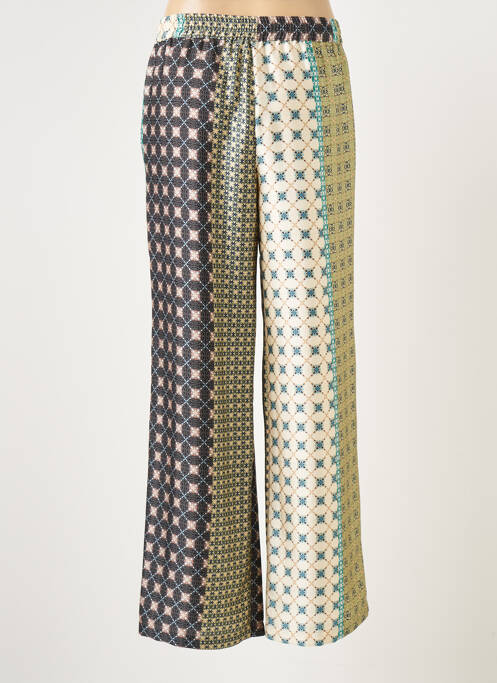 Pantalon larg verde LAUREN VIDAL femeie