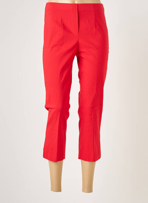 Pantalon trei sferturi roșu FICELLE femeie