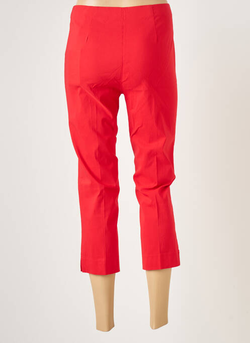 Pantalon trei sferturi roșu FICELLE femeie