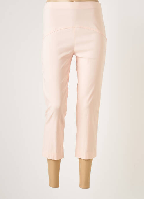 Pantalon trei sferturi roz FICELLE femeie