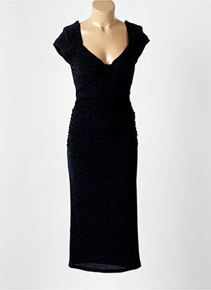 Rochie midi mâneci scurte mâneci scurte albastru ROUJE femeie
