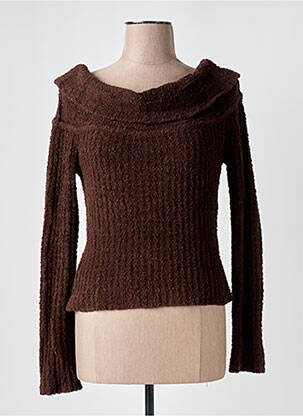 Pulover croială cambrată mâneci lungi maro HOUSE OF CB LONDON femeie