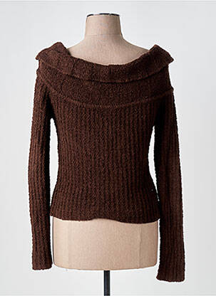 Pulover croială cambrată mâneci lungi maro HOUSE OF CB LONDON femeie
