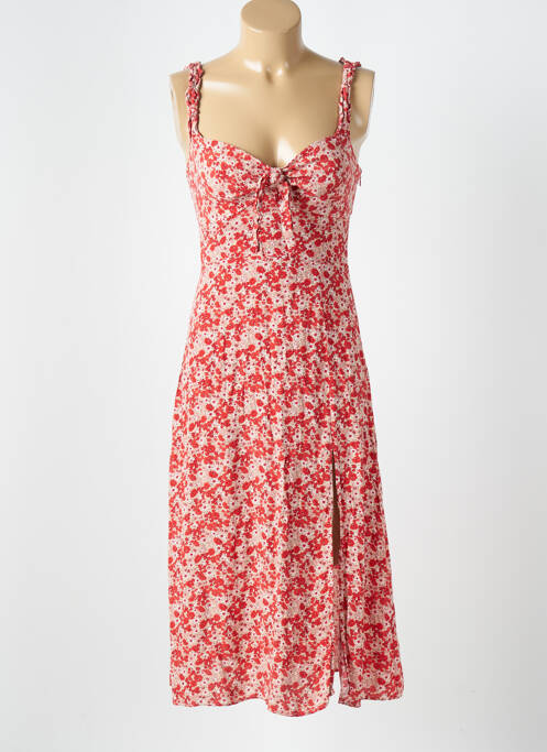 Rochie midi roșu ZARA femeie